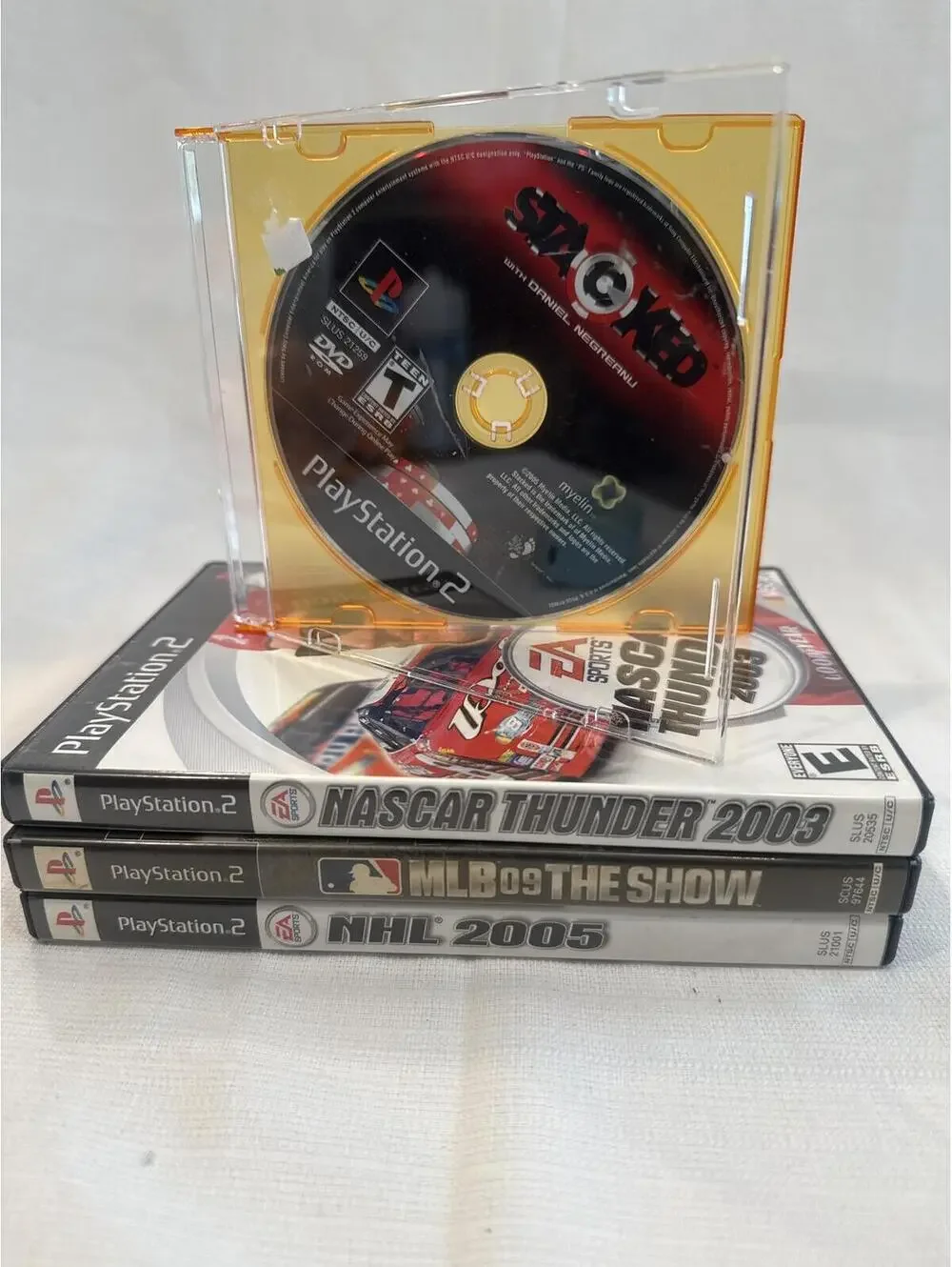 Sony PlayStation 2 Sports Game Lot of 4: MLB 09 The Show, NASCAR Thunder 2003, 2